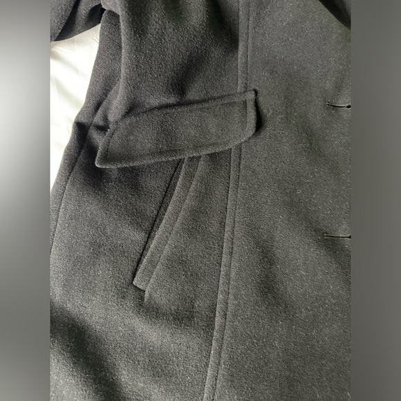 London Fog Women’s Black Wool Blend Coat Size M - Picture 6 of 9